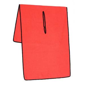 lot 2143 image: Mile High Life  Pro Tour Caddy Towel  17 x 40 with 8in Center Slit  Premium Microfiber Waffle Texture (Red)