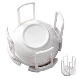 lot 2149 image: Bowl Rack, Adjustable Plate Holders for Dinner Plates Retractable Plates Organizer Dish Holder Plate Dish Rack Organizer with Handle for Kitchen Bowl Organizer