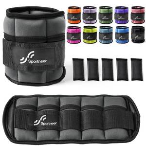 lot 2152 image: Sportneer Adjustable Ankle Weights 1 Pair 2 4 6 8 10 Lbs Leg Weight Straps for Women Men kids, Weighted Ankle Weights Set for Gym, Fitness, Walking, Jogging,1-5 lbs Each, 2 Pack 2-10 lbs, Dark Grey