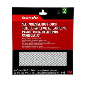 lot 2167 image: Bondo Self-Adhesive Body Patch, For Large Rust-Outs and Damaged Areas, 2 Patches, 5.9 in x 5.8 in, 2 Patches 4 Pack