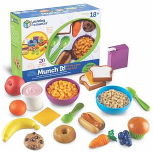 lot 2204 image: Learning Resources New Sprouts Munch It Pretend Play Food, Develops Imaginative Play, Play Food for Toddlers, Picnic Play Food, 20 Pieces, Ages 18 Months 