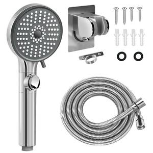 lot 2897 image: RV Shower Head with Hose, High Pressure 5 Mode Shower head Replacement, Shower Head for RVCampers, Travel Trailer, Motorhome for Water Saving, Handheld Shower Head Holder and Hose, On Off Switch