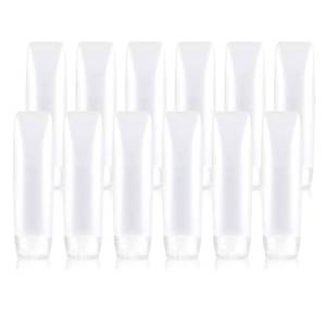 lot 2903 image: YXC 12PCS PE Travel Size Bottles 1oz Squeeze Bottles With labels Leak Proof BPA Free Refillable Tubes Travel TSA Approved Containers For Toiletry Toothpaste Container Travel Bottles For Toiletries