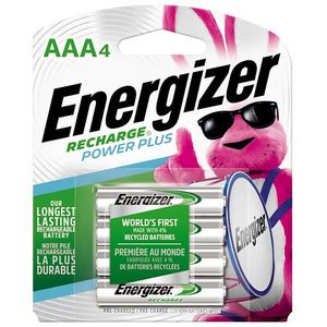 lot 2908 image: Energizer - Rechargeable AAA Batteries (4 Pack) 800 mAh Triple A Batteries