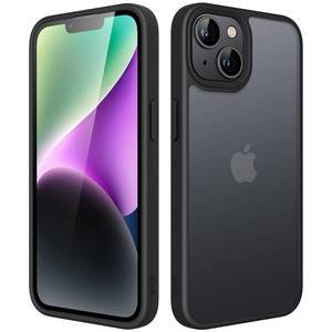 lot 2926 image: JETech Matte Case for iPhone 14 6.1-Inch, Shockproof Military Grade Drop Protection, Frosted Translucent Back Phone Cover, Anti-Fingerprint (Black)