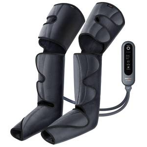 lot 2951 image: SHINE WELL Leg Compression Massager, Leg Massager for Circulation and Pain Relief, Air Compression Leg Massager with 3 Modes 3 Intensities 2 Extenders and Adjustable Wraps, Gift for Family Friend - Retail $99