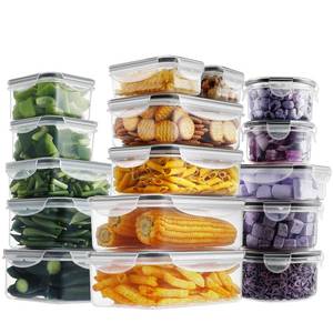 lot 2958 image: HOMBERKING 32 Pieces Food Storage Containers Set with Snap Lids (16 Lids  16 Containers), Plastic Containers, BPA-Free Lunch Container Bento Box for Home, Black