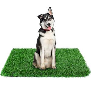 lot 2968 image: GLOBREEN 34 x 23 Fake Grass Pee Pad for Dogs Artificial Grass Puppy Potty Training Turf Pets Mat - Indoor Outdoor Use