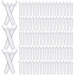 lot 331 image: Frienda Clear 116 mm Plastic Tube Container with Lids Bulk Waterproof Sealing Container with Lids(450 Pcs)
