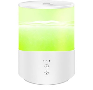lot 351 image: 2500mL Cool Mist Humidifiers for Bedroom, Essential Oil Compatible, 7-Color Light, 25dB Quiet Run Up to 30H, BPA-Free Humidifiers for Large Room Plants Baby Room, Auto Shut Off, Easy to Clean