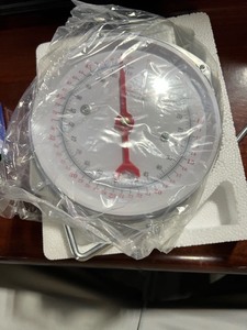 lot 390 image: Spring Hanging Dial Scale,110lbs Industrial Hanging Scale,Spring Mechanical Hanging Scale for Kitchen Fishing,Mechanical Luggage Scale