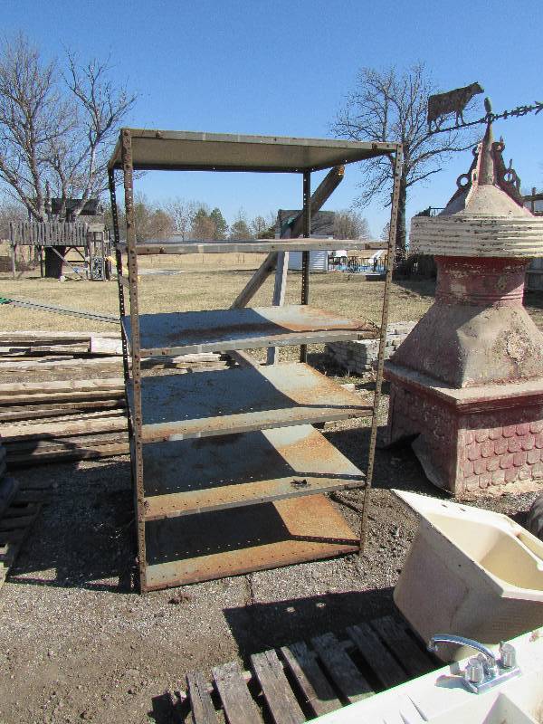 lot 7533 image: Metal Rack - 6 Shelves