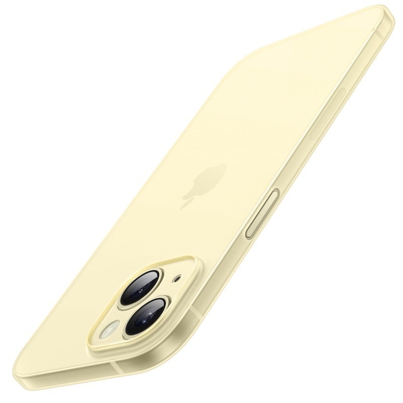 lot 6552240 image: JETech Ultra Slim (0.35mm Thin) Case for iPhone 15 6.1-Inch, Camera Lens Cover Full Protection, Lightweight Matte Finish PP Hard Minimalist Case, Support Wireless Charging (Yellow)