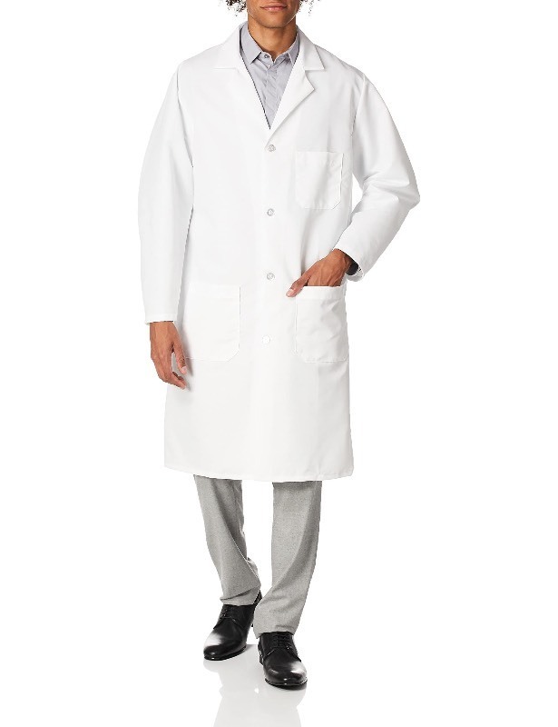 lot 6552247 image: Red Kap Mens Exterior Pocket Lab Coat, White, 3X-Large
