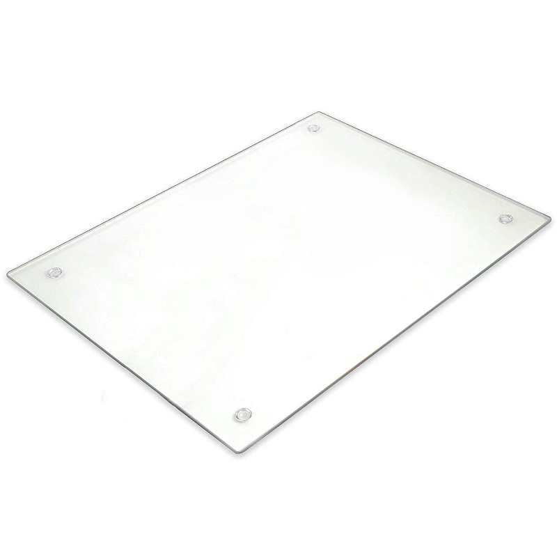 lot 6552516 image: Tempered Glass Cutting Board �� Long Lasting Clear Glass �� Scratch Resistant, Heat Resistant, Shatter Resistant, Dishwasher Safe. (Large 12x16)