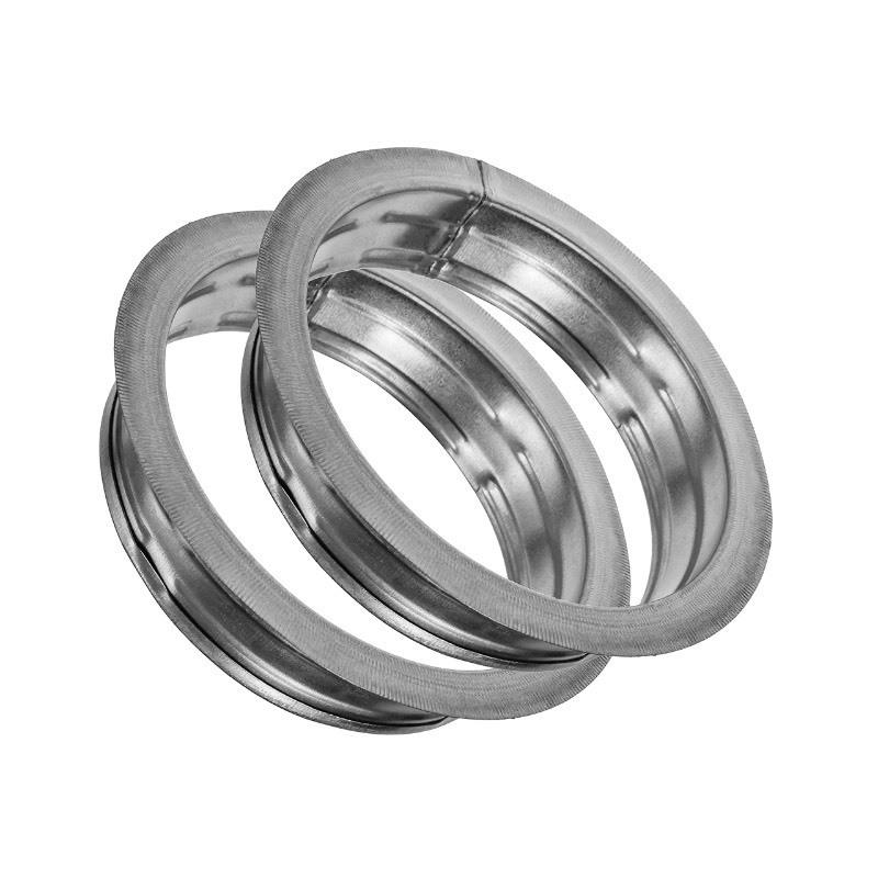 lot 6552543 image: Vent Systems 6 Inch Pack of 2 Air Vent Duct Connector Flange Straight Ventilation Pipe Metal Ducting Connector Plate For Cooling Heating Ventilation System HVAC