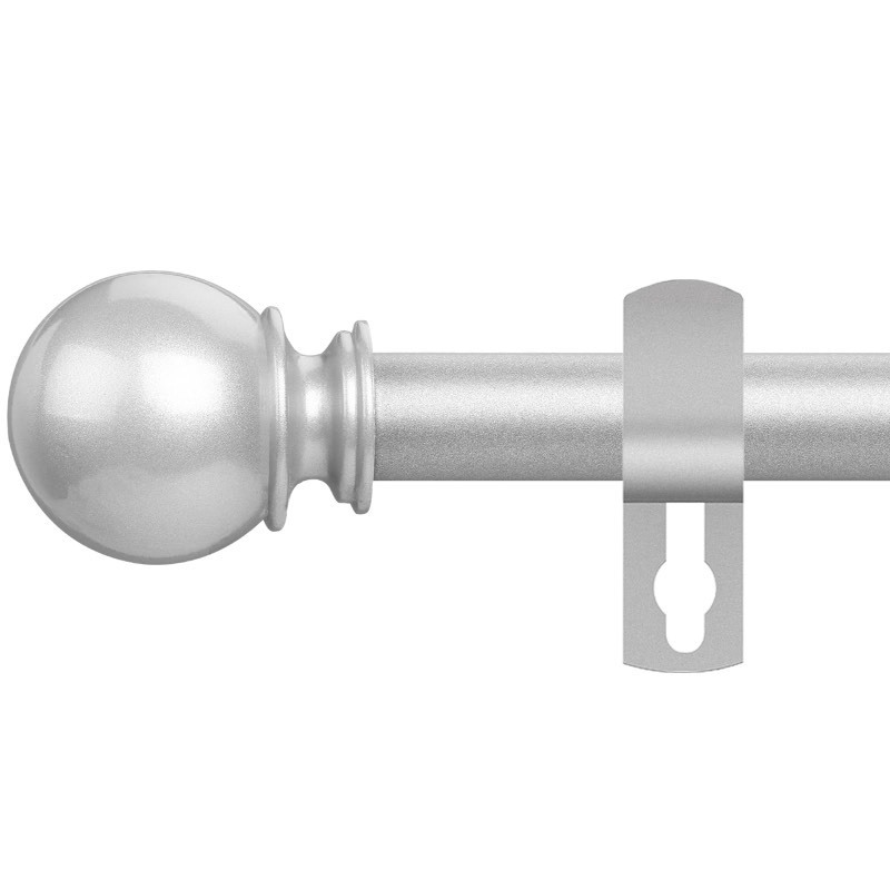 lot 6552568 image: Curtain Rod Set for Windows 28 to 60 Inch - 58 Black Heavy Duty - Decorative Window Curtains Rod with Brackets for Kitchen, Bathroom, Sliding Cafe Curtain Rods Door