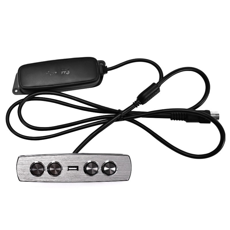 lot 6553280 image: Fromann Power Recliner Handle Lift Sofa Chairs Remote 4 Button 5 Pin Plug with USB for 2 Motor Hand Controller Replacement 4.9ft150cm