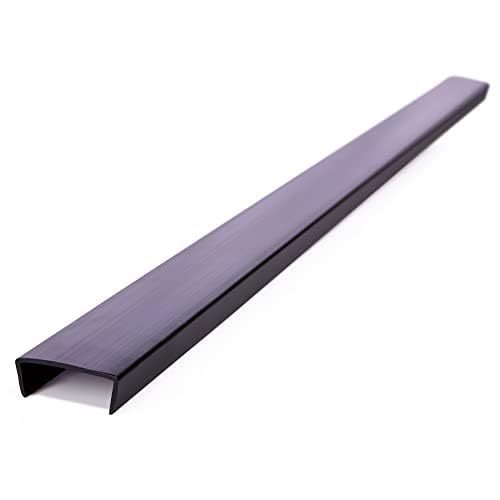 lot 6553463 image: Cabinet Hero Slimline Door Protector -�� Slip-On Plastic Edge Guard -�� Protect Kitchen &amp Drawer Fronts -�� Prevent Wear, Chipping, Discoloration, Cabinet Bumpers -�� 34 Thick, 18 Length -�� Clear, Pack of 4