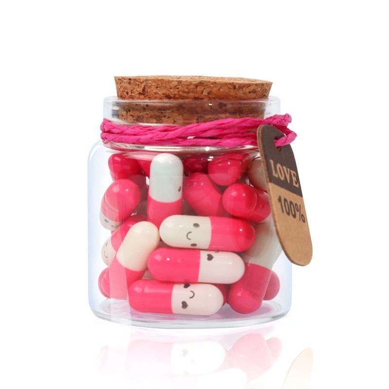 lot 6554085 image: Tintnut Valentines Day Present for Boyfriend-Girlfriend - Capsule Letter Love Message Pills 30 Pcs Birthday Gift