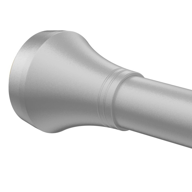 lot 6554163 image: SMODBRODRE Shower Curtain Rod No Drill, Silver 32 to 75 Inches Adjustable Tension Curtain Rod, Spring Tension Curtain Rod, No Drilling Non-Slip for Bathroom