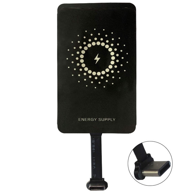 lot 6555032 image: MyMAX -�� Type C 1300mA Super-Fast Qi Wireless Charging Receiver and Adapter Compatible with Google Pixel, Samsung, LG, and Other USB-C Android Phones (Long Version, Plastic Toothpick)
