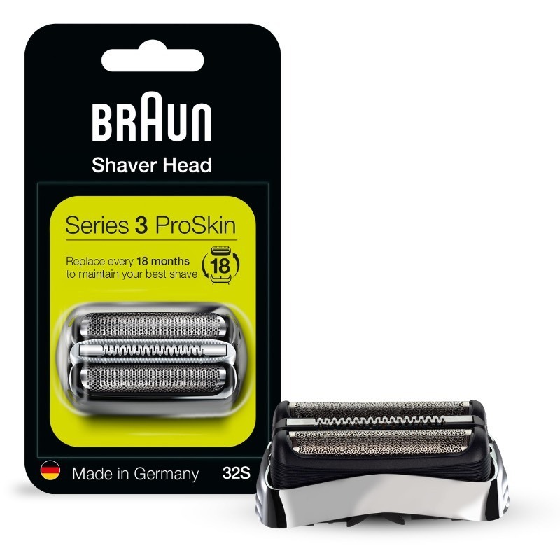 lot 6555141 image: Braun Series 2 Pro Skin Electric Shaver Replacement Head 32S - Compatible with Electric Razors 3000s, 3010s, 3040s, 3050cc, 3070cc, 3080s, 3090cc