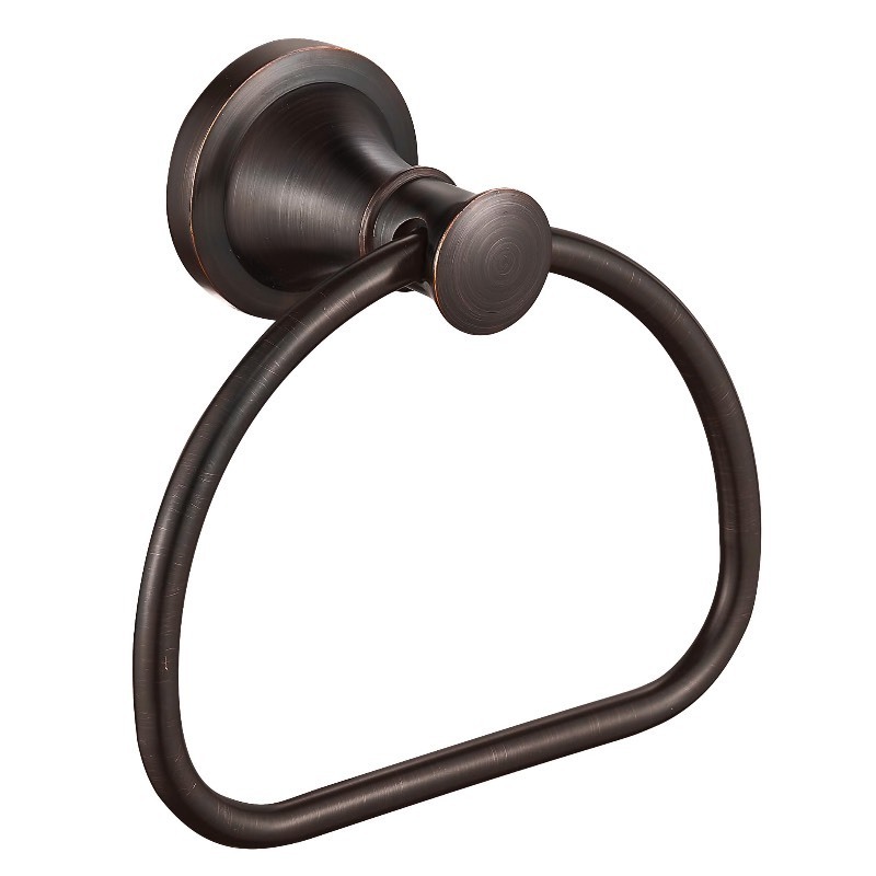 lot 6555155 image: WOLIBEER Bronze Towel Ring,Bathroom Hand Towel Holder,Oil Rubbed Towel Hanger Wall Mount Farmhouse Towel Rack Rustic Bath Accessories Half Round