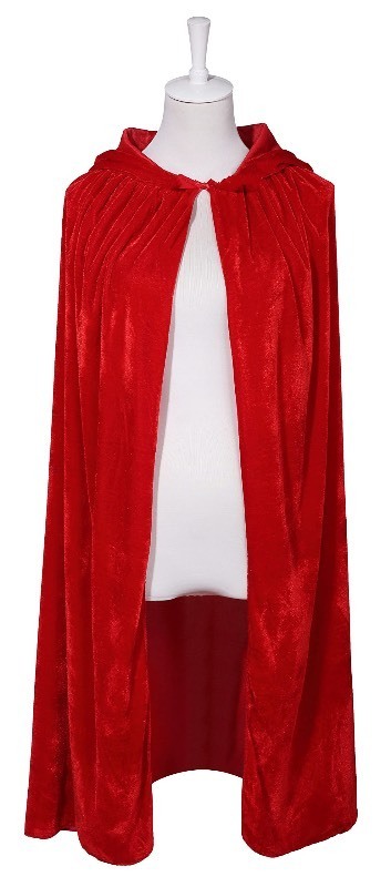 lot 6555168 image: VGLOOK Kids Hooded Cloak Cape For Christmas Halloween Cosplay Costumes 5-7 Years red