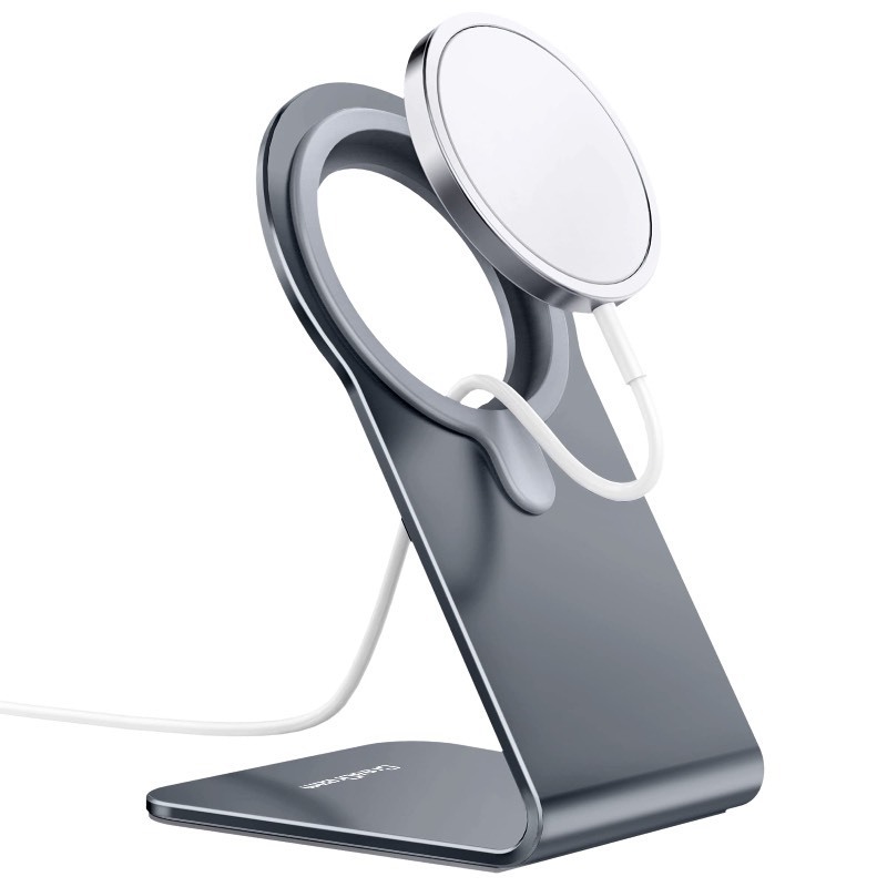 lot 6555393 image: Stand for MagSafe Charger, CreaDream Aluminum Stand Holder for iPhone 16 15 14 13 12 Series, Magsafe Accessories Compatible with iPhone 16 15 14 13 12 Plus, Pro, Pro Max MagSafe Charger Not Included