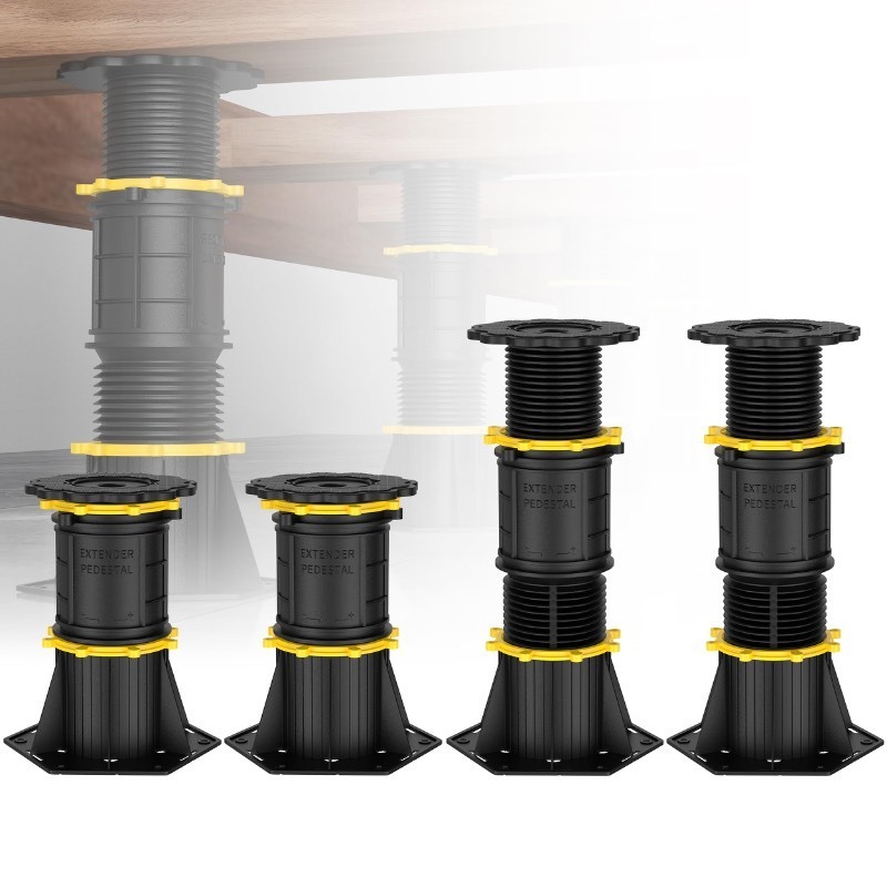 lot 6556110 image: 4 Pcs Adjustable Height Bed Support Legs 8.5-13 inch, Bed Frame Center Support Legs for Bed FrameBed Center Slat, Bed Support Reinforcement Parts Bed Slats Support Leg Bed Replacement Legs