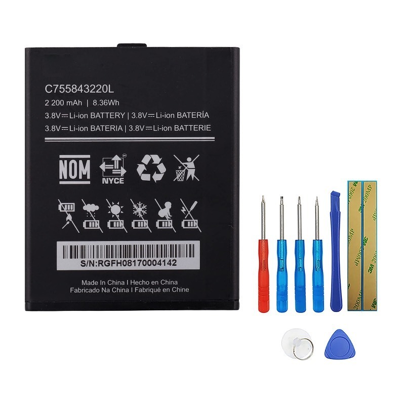 lot 6556558 image: SWARK Battery C755843220L for BLU Studio G2 S010Q S010 & BLU Studio G HD LTE S0250UU with Tools