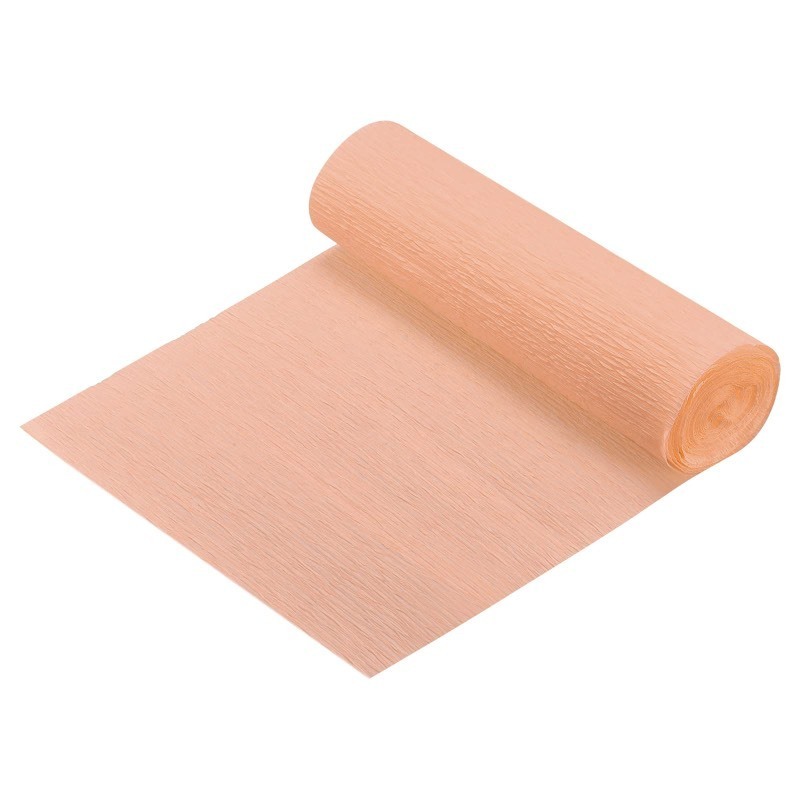 lot 6556567 image: MECCANIXITY Crepe Paper Roll Crepe Paper Decoration 8.2ft Long 5.9 Inch Wide for Wedding Ceremony Various Large Festivals Decoration, Apricot Color