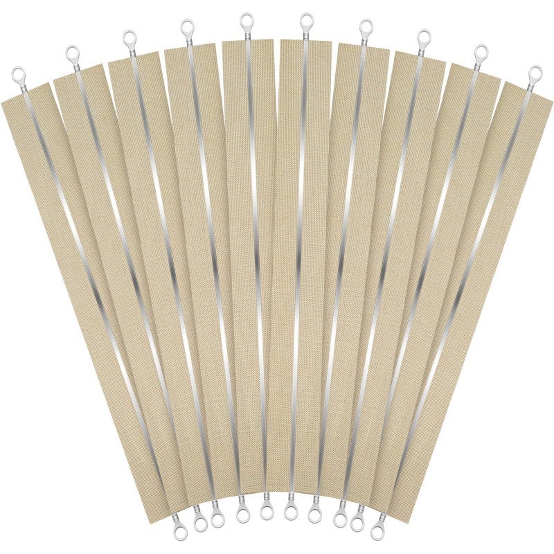 lot 6561438 image: Honoson 10 Pieces 8 Inch Impulse Sealer Heating Element Service Spare Repair Parts Kit 2mm Heat Sealers Strips Replacement Elements