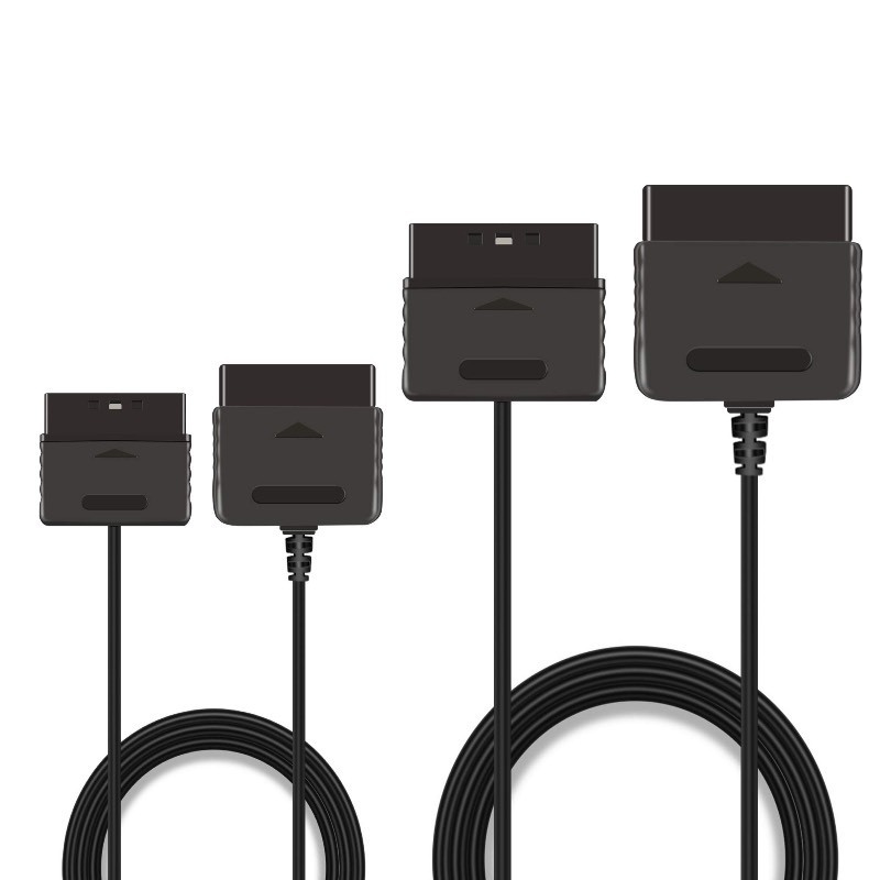 lot 6561448 image: Xahpower 2Pack 6Ft Controller Extension Cable for PS2, 1.8m Controller Extension for Sony PlayStation 2 PS2 Game Console