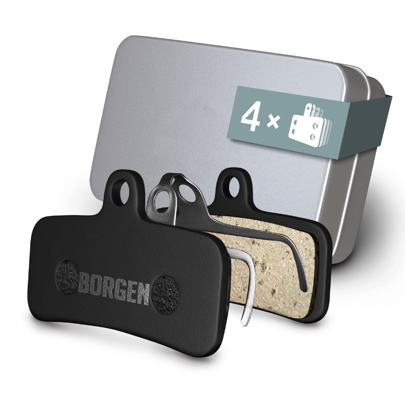 lot 6561490 image: Borgen 2 Pairs Bike Brake Pads, Bicycle Brake Pads Compatible with Shimano D03S Bicycle Brakes Pads Suitable for Saint BR-M810, ZEE, SLX BR-M7120, XT8020, Slate T4