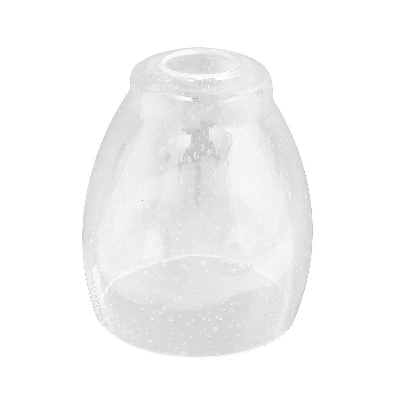 lot 6561556 image: Anmire Clear Seeded Glass Shade, Modern Light Fixture Replacement Globe or Cover with 1-58-Inch Fitter for Chandelier Wall Sconce Pendant Light, G0022