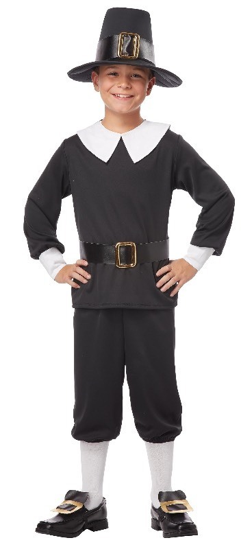 lot 6562072 image: California Costumes Pilgrim Boy Costume Medium (8-10), Black