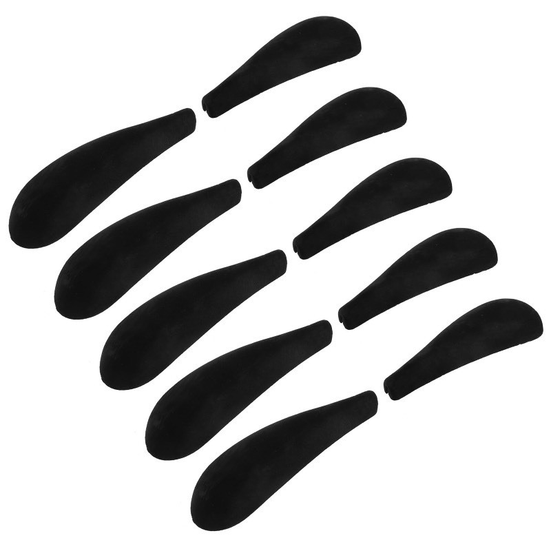 lot 6562096 image: DEARMAMY 10Pcs Velvet Hangers with Shoulder Form Flocking Clothes Hanger Shoulder Forms Shoulder Shaper Pads for Suit Sweater Shirt Hanger (Black)