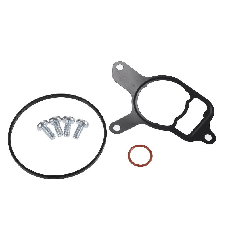 lot 6563075 image: Hihaha No.07K-145-215-APower Brake Booster Vacuum PumpGasket for Volkswagen Beetle 2006-2010  Engine Vacuum Reservoir GasketDurableRubber  1 SetBlack