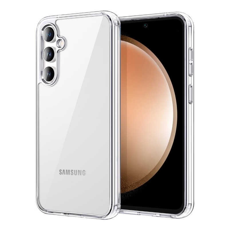 lot 6563097 image: JETech Case for Samsung Galaxy S23 FE 6.4-Inch, Non-Yellowing Shockproof Bumper Protective Phone Cover, Anti-Scratch Hard PC Back (Clear)