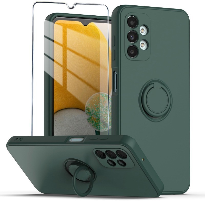 lot 6563149 image: Mocotto Compatible with Gabb Phone 3 Pro Phone Case,This Phone Case is not Manufactured or Sold by Gabb, with Tempered Glass Screen Protector,Slim Soft Liquid Silicone Cover Dark Green