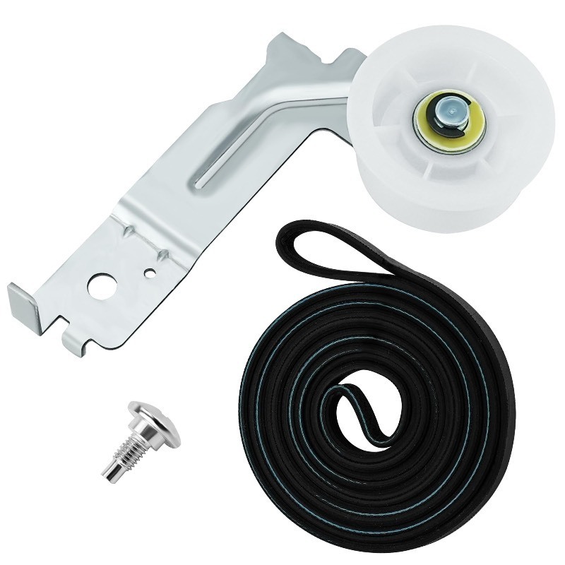 lot 6563254 image: DC93-00634A Dryer Idler Pulley Assembly (Upgraded Silent Dual Ball Bearing)&6602-001655 Dryer Drum tensioner Belt(Odorless Material)&Screw,Fit for PS4133825,AP4373659 by Appliancemate