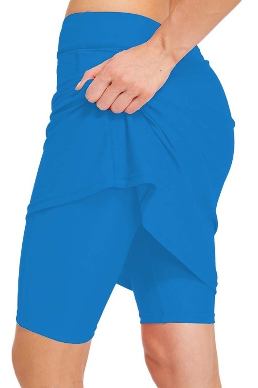 lot 6563261 image: Micosuza Womens Skirted Swim Short Sun Protective UPF 50 Swimming Bottom with Attached Skirt