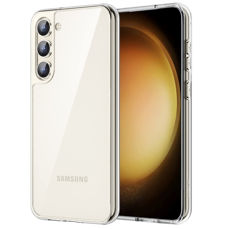 lot 6563433 image: JETech Case for Samsung Galaxy S23 5G 6.1-Inch, Non-Yellowing Shockproof Bumper Protective Phone Cover, Anti-Scratch Hard PC Back (Clear)