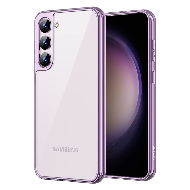 lot 6563457 image: JETech Case for Samsung Galaxy S23 5G 6.1-Inch, Non-Yellowing Shockproof Bumper Protective Phone Cover, Anti-Scratch Hard PC Back (Purple)