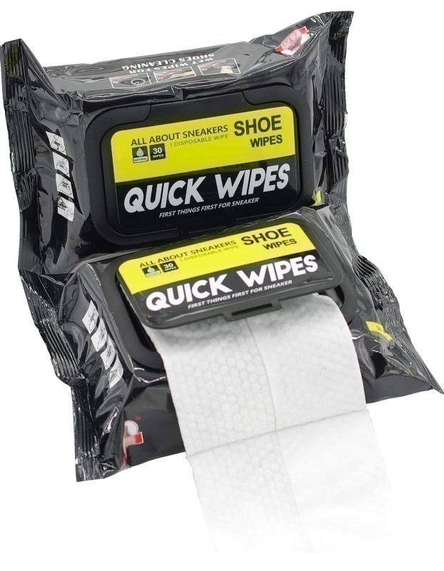 lot 247 image: 6 New Packs of Mygezi Pack 120 Total Pcs Shoe Sneaker Wipes Cleaner Quick Wipes Disposable Travel Portable Removes Dirt, Stains
