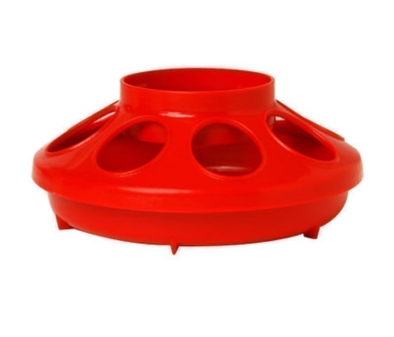 lot 165 image: New Case of 12 Little Giant Farm & Ag 806RED 1 Quart Baby Chick Feeders, Red