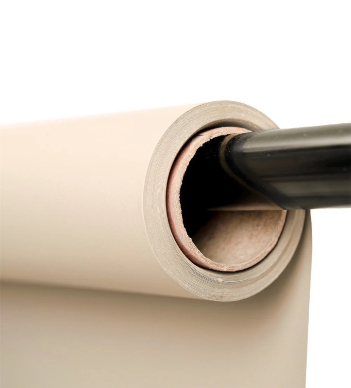 lot 101 image: New KPB Seamless 54 Wide Photographic Backdrop Paper Roll, Ivory