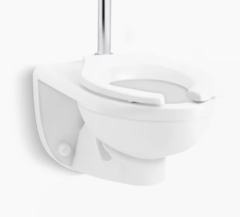 lot 19 image: New Kohler Commerical Kingston Wall Mounted Toilet